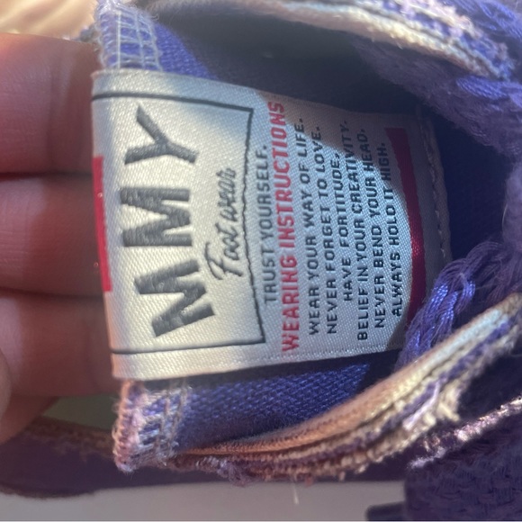 Maison Mihara Yasuhiro Peterson OG Sole Distressed Canvas Low 'Purple' - Picture 6 of 10